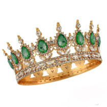 Корона золото с изумрудами