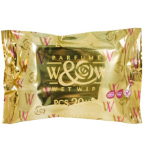Салфетки влажные  (20 шт.) W&W LUXENCE (GOLD) (148 шт.) WLX-20