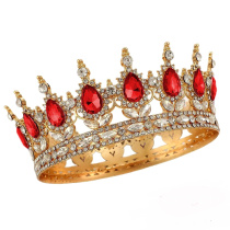 Корона золото с красными камнями