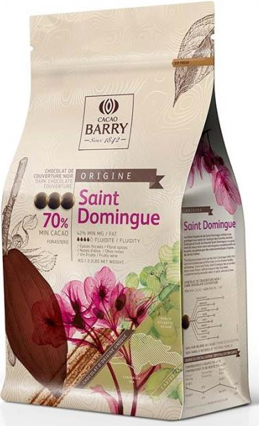 Шоколад горький 70% SANTO DOMINGO(CHD-Q70SDO-RT-U68),1 кг 1 шт