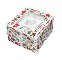 капкейк 4 шт акварель нг