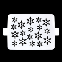 Трафарет снежинки 1