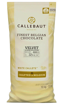 Шоколад Callеbaut Velvet W3-595 в каллетах белый - 10 кг Шоколад Callеbaut Velvet W3-595 в каллетах белый - 10 кг