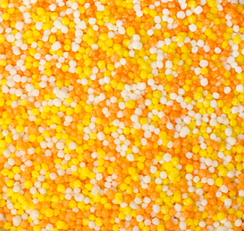 Рис воздушный 42074 шарики МИКС бело-оранжево-желтые - 500 гр