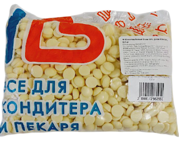 Шоколад Sicao CHW-R28-557 в каплях белый 28% - 500 гр
