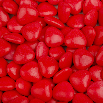 Посыпка Сердечки красные мини, (100гр)