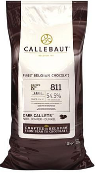 Шоколад темный 54,5 % каллеты Callebaut (811NV-595), 10кг Шоколад темный 54,5 % каллеты Callebaut (811NV-595), 10кг