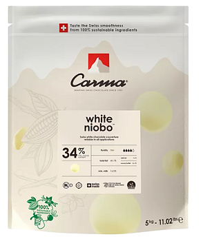 Шоколад Carma CHW-O050NIBOE6-Z72 White Niobo белый 34% - 5 кг Шоколад Carma CHW-O050NIBOE6-Z72 White Niobo белый 34% - 5 кг