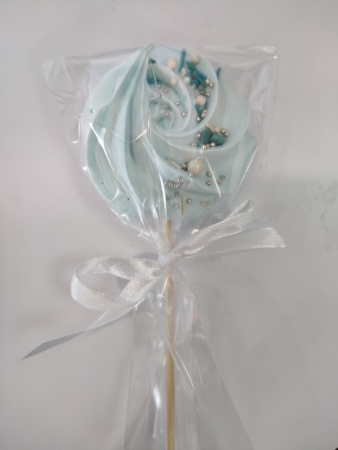 безе голубой