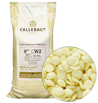 Шоколад Callebaut CW2NV-595 в каллетах белый 25,9% - 10 кг