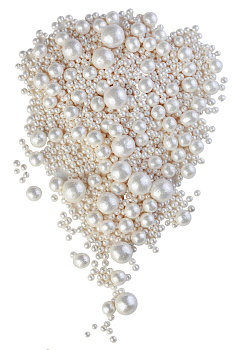 Посыпка 736 зерновая в глазури БЛЕСК белоснежный МИКС - 50 гр