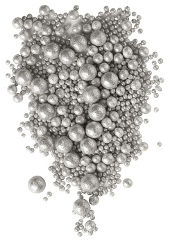 Посыпка 703 зерновая в глазури БЛЕСК серебро МИКС - 50 гр