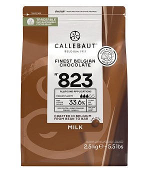 Шоколад Callebaut 823-RT-U71 в каллетах молочный 33,6% - 2,5 кг Шоколад Callebaut 823-RT-U71 в каллетах молочный 33,6% - 2,5 кг