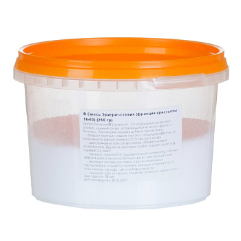 Ф Смесь Эритрит-стевия (фракция кристаллы 18-60) (250 гр)