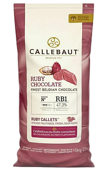 Шоколад Callebaut CHR-R35RB1-554 в каллетах рубиновый "Руби" 47,3% - 10 кг